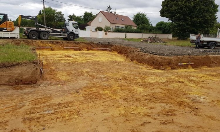 S.A.R.L. PETIT Terrassement pour la construction d'un pavillon Châtellerault 